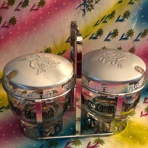 Vintage Libbey Rock Sharpe Condiment Caddy